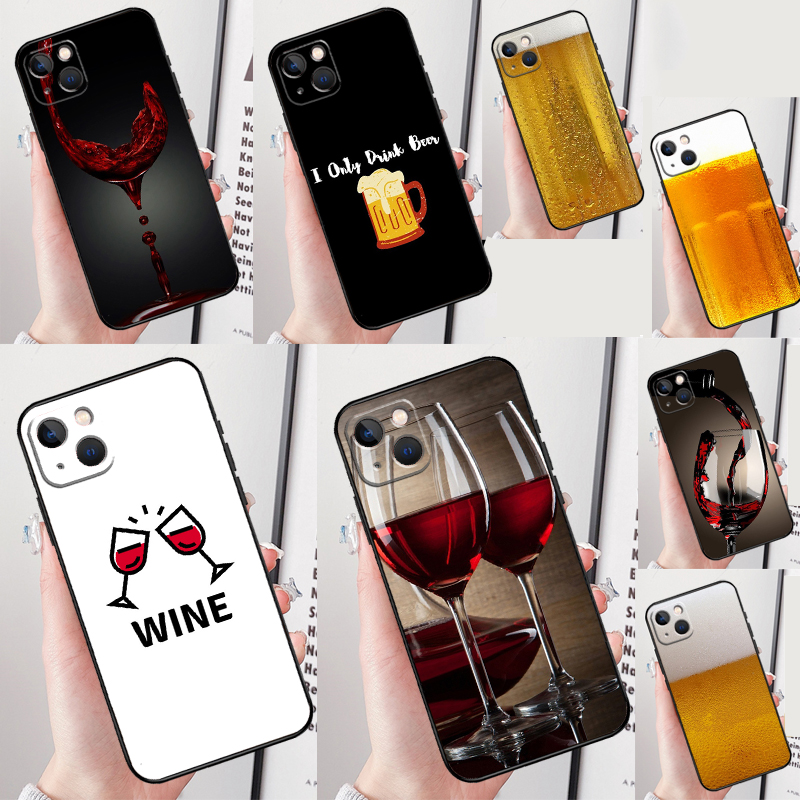 Wine Plus Beer - Drink Bier Rode Wijn Telefoon Case