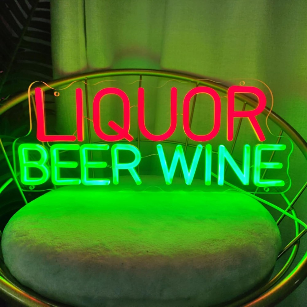 Wine Beer Liquor Store - LED Neon Lichtreclame voor drank, bier
