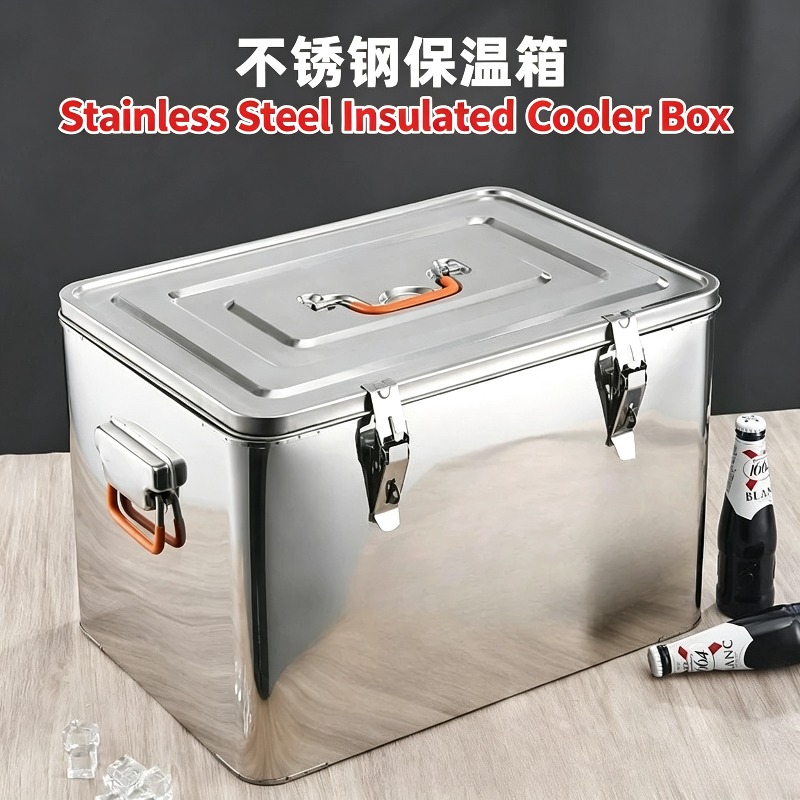 Wine Beer Delivery - 65L RVS Geïsoleerde Koelbox Commerciële Afhaal-