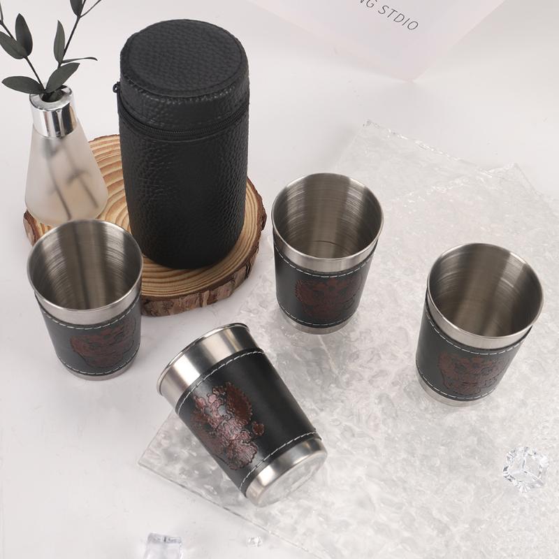 4-delige set outdoor reisbeker - Whisky Beer And Wine recensie en prijs