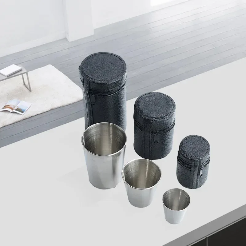 4 Stuks Outdoor Reizen Rvs Cup - Whisky Beer And Wine recensie en prijs