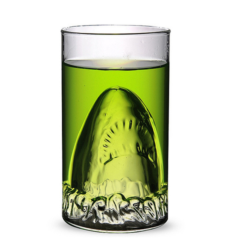 300Ml Shark Drinken Dubbele Gl - Whisky Beer And Wine recensie en prijs
