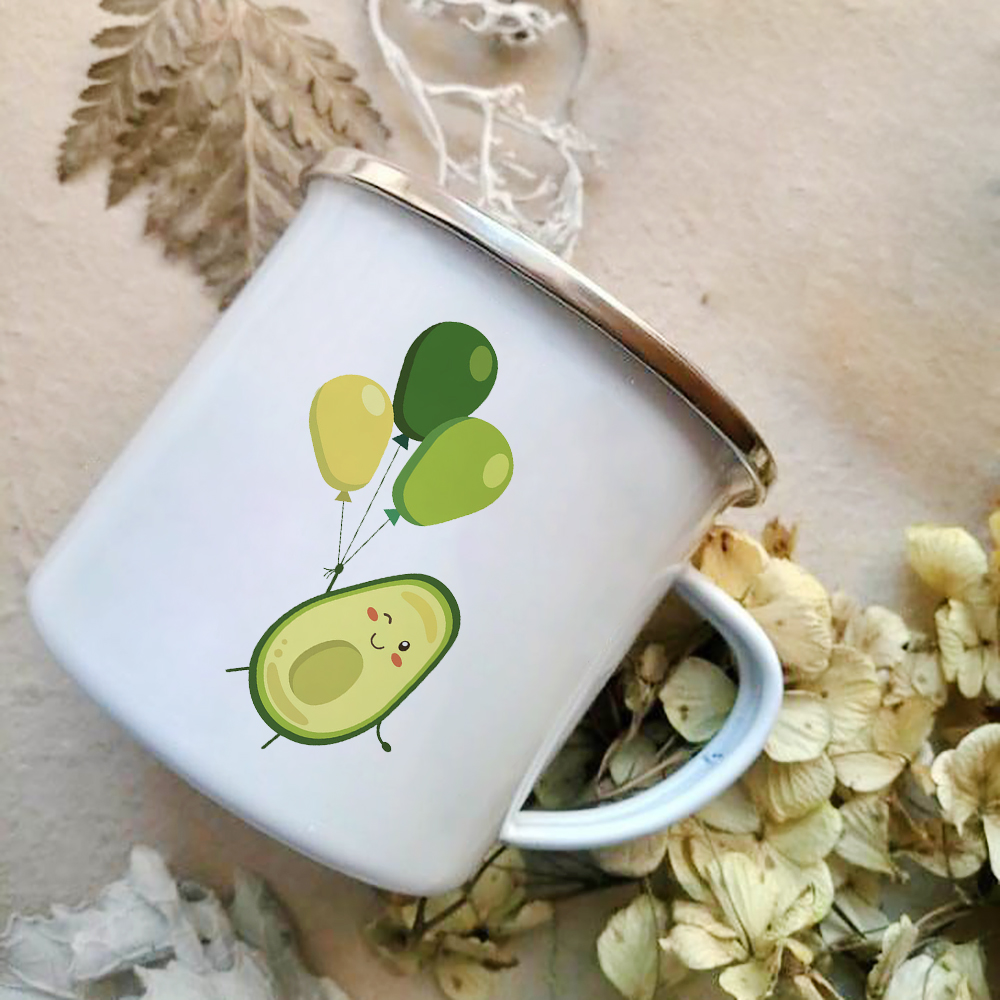 Cartoon Avocado Print Emaille  - Wine Beer Best recensie en prijs