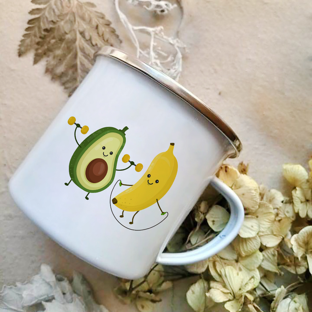 Cartoon Avocado Print Emaille  - Wine Beer Best recensie en prijs