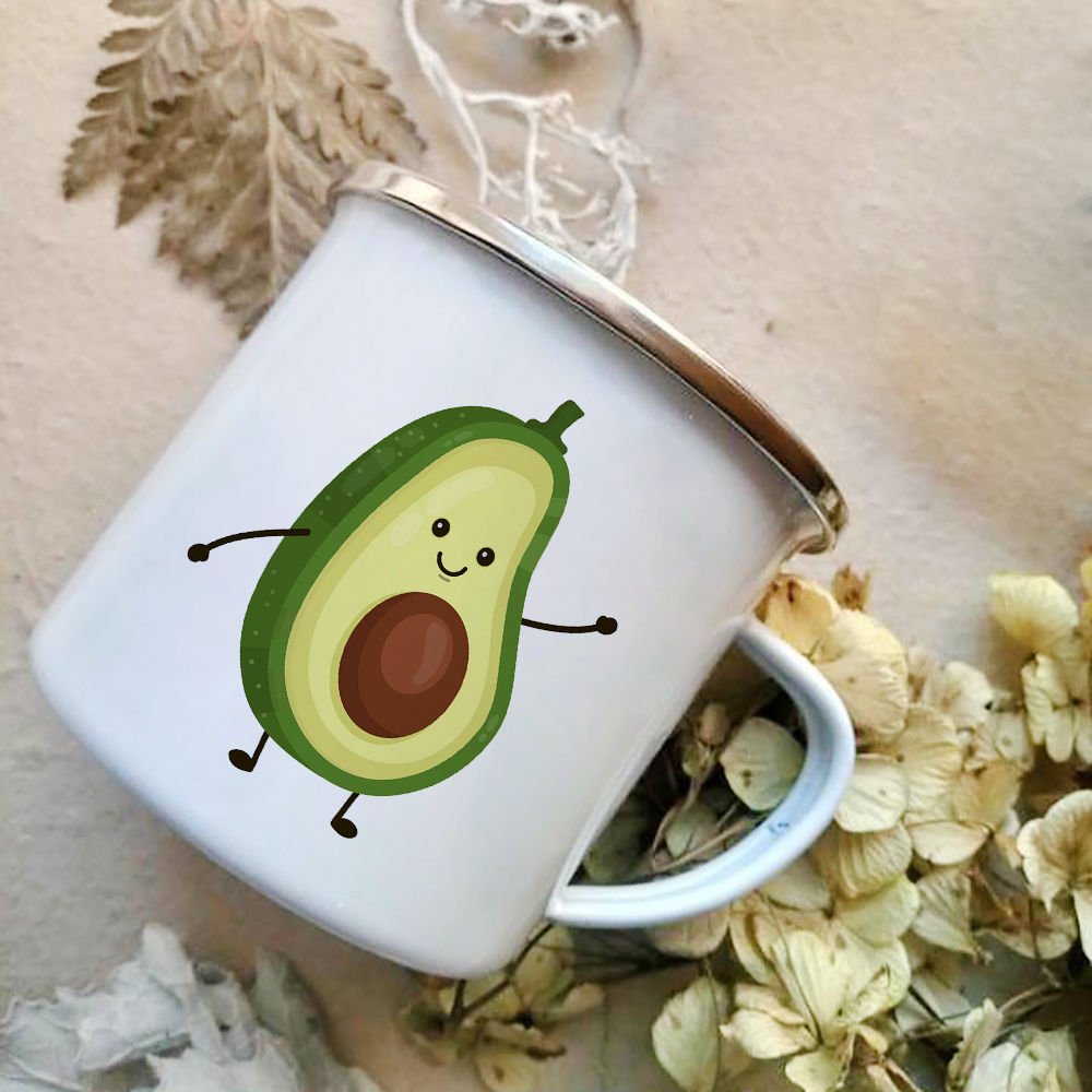Cartoon Avocado Print Emaille  - Wine Beer Best recensie en prijs
