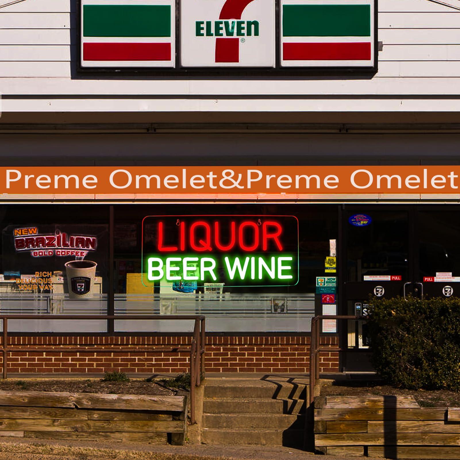 Liquor, bier, wijn neonborden  - Wine Beer Liquor Store recensie en prijs